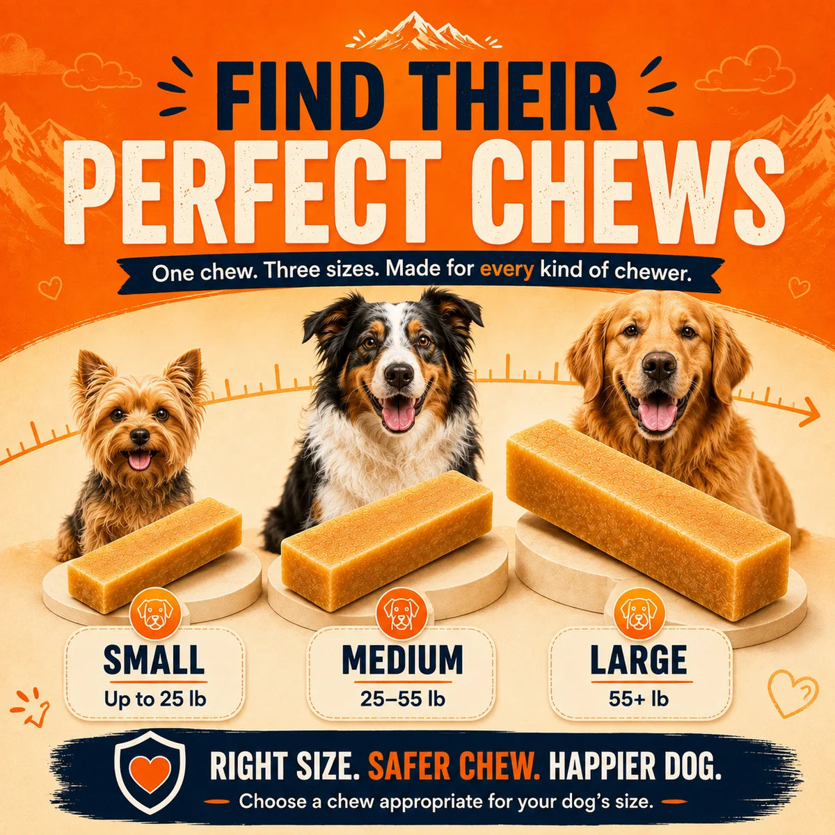ToughLove Himalayan Cheese Chews — Large, 4 Pack